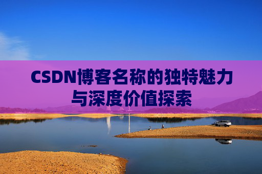 CSDN博客名称的独特魅力与深度价值探索